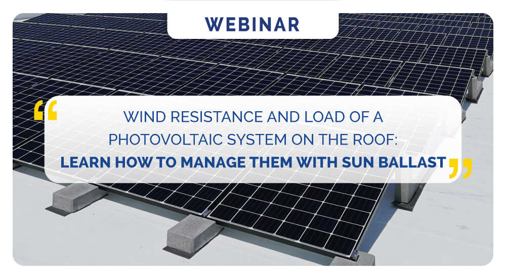 Wind resistance and load of a photovoltaic system on the roof: learn how to manage them with Sun Ballast