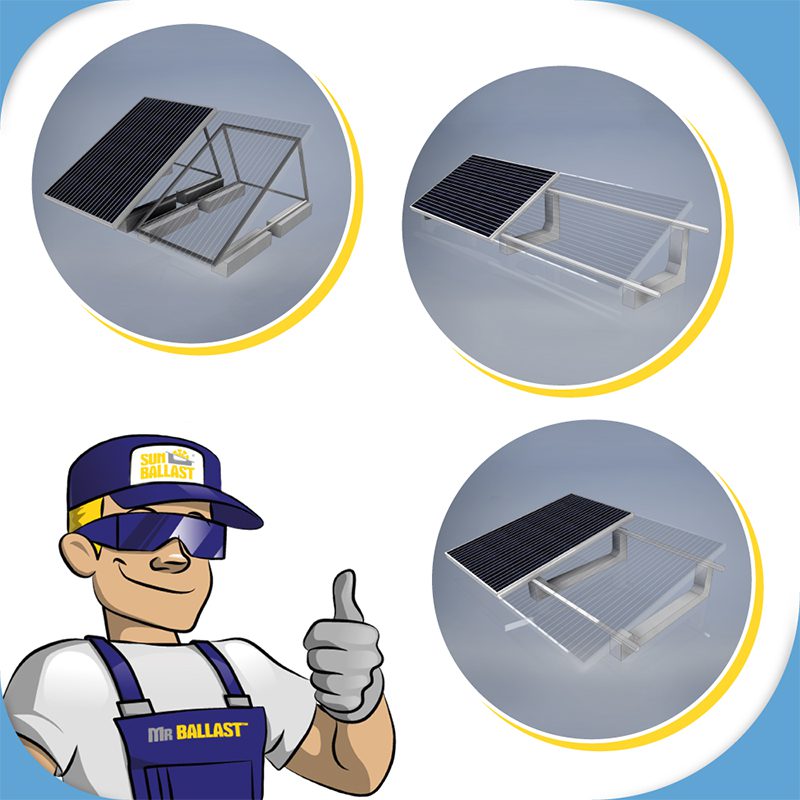 INSTALLING THERMAL SOLAR PANEL? SUN BALLAST HAS THE SOLUTION, EVEN THREE!