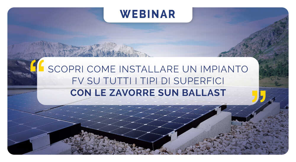 Scopri come installare un impianto FV su tutti i tipi di superfici con le zavorre Sun Ballast