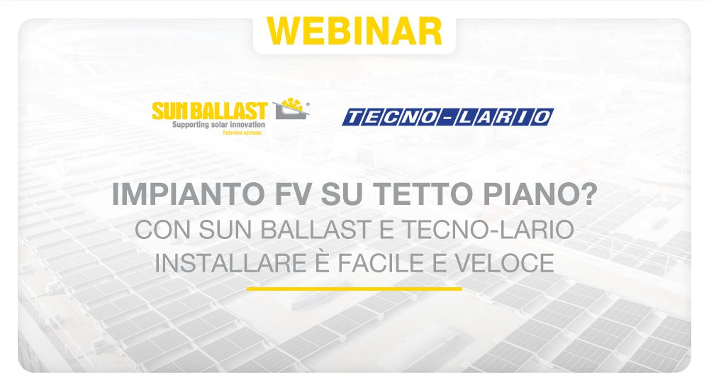 Rendi il tuo lavoro più semplice e veloce con Sun Ballast e Tecno-Lario!