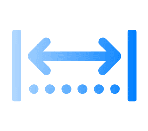 Adjustable distance between rows