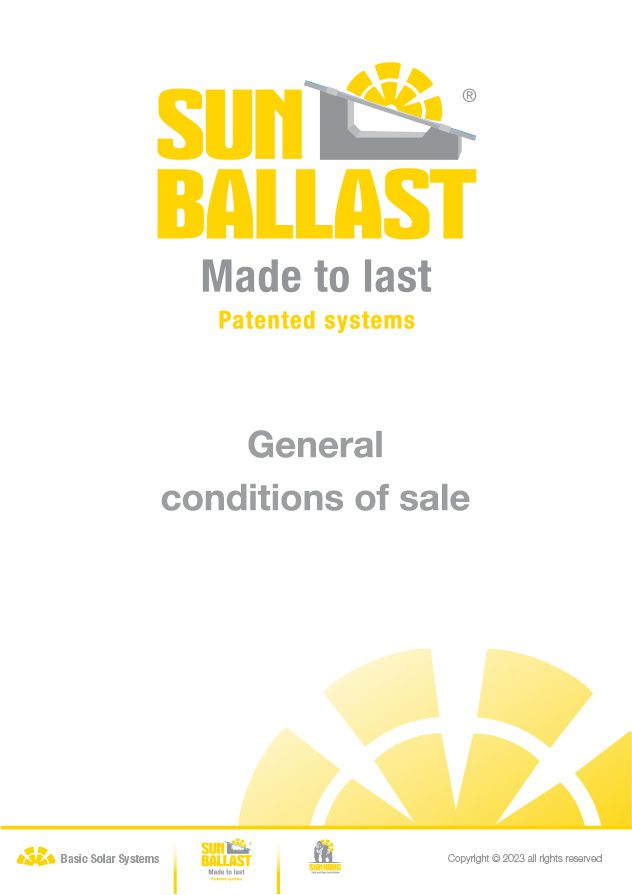 General conditions of Sale