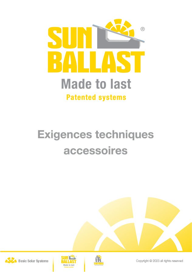 Exigences techniques accessoires Sun Ballast