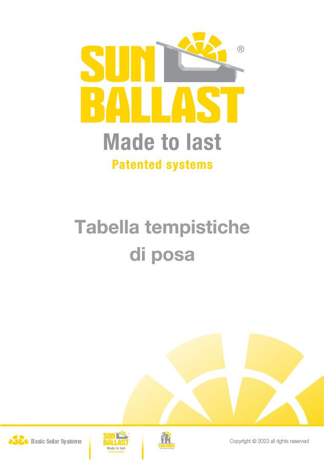 Tabella Tempi di Posa