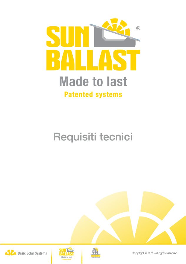 Requisiti tecnici Zavorre Sun Ballast