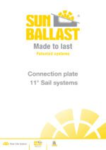 Connection plate 11° Sail systems technical sheet