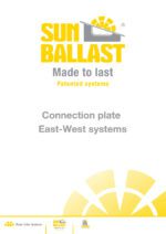 Connection plate East-West systems technical sheet