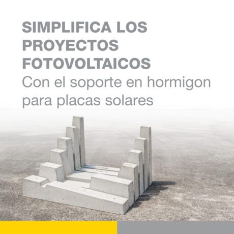 Simplifica los proyectos fotovoltaicos con el soporte en hormigon para placas solares de Sun Ballast