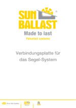 verbindungsplatte für das Segel-system 