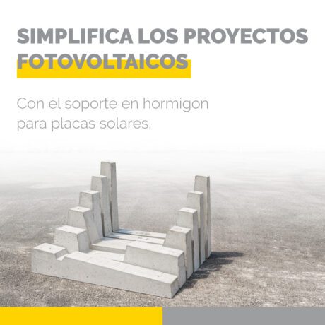 Simplifica los proyectos fotovoltaicos con el soporte en hormigon para placas solares de Sun Ballast