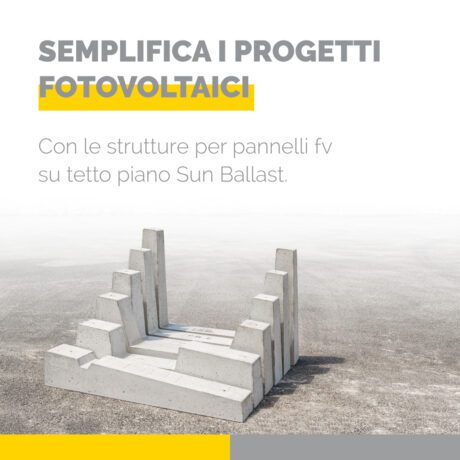 Semplifica i progetti FV con le strutture per pannelli fotovoltaici su tetto piano Sun Ballast