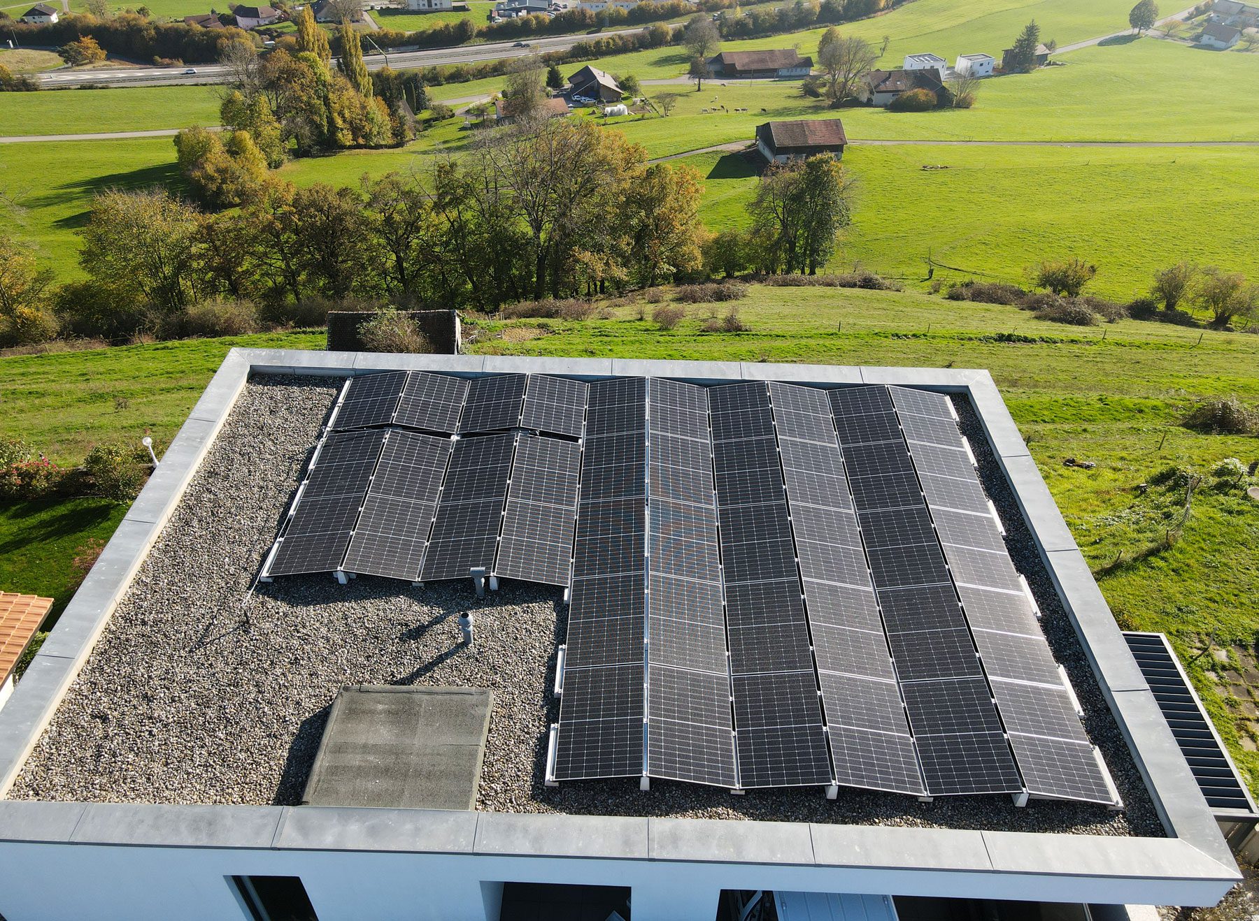 Solar Projekt - Gruyère, Switzerland