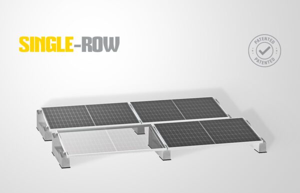 Sun Ballast Monofila support for photovoltaic panels: a patented structure designed to optimize space and enhance the efficiency of solar systems on flat roof